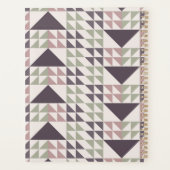 Stofroze Geometrisch Quiltpatroon Planner (Achterkant)