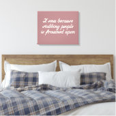 Stofroze geometrisch quiltpatroon werpkussen canvas afdruk (Insitu (Slaapkamer))