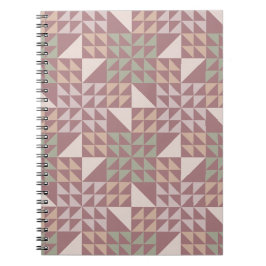 Stofroze geometrische quiltpatroon notitieboek