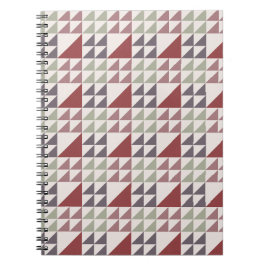 Stofroze geometrische quiltpatroon notitieboek
