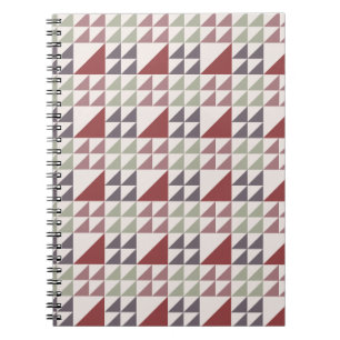 Stofroze geometrische quiltpatroon notitieboek
