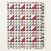 Stofroze geometrische quiltpatroon planner (Achterkant)