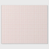 Stofróze geruite babyshower-cadeaupapier cadeaupapier (Vlak)