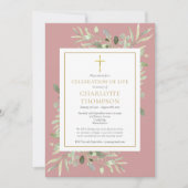 Stofroze levensviering Funeral Photo Kaart (Voorkant)