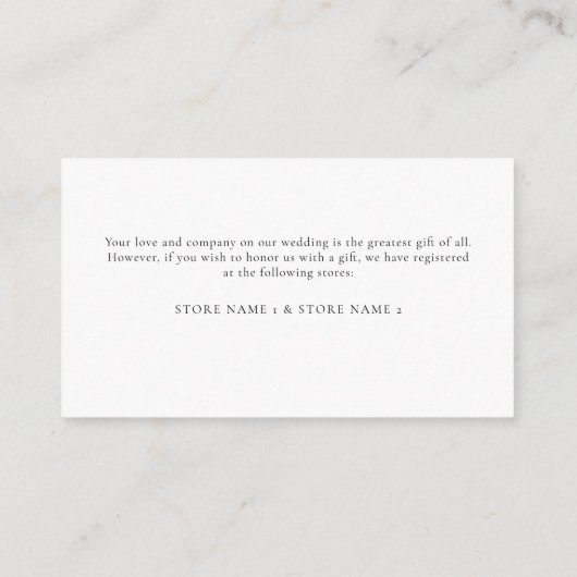 Stofróze Mauve Roze Blush Bloemige Trouwdetails Informatiekaartje (Achterkant)