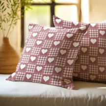 Stofroze Patchwork Harten Patroon