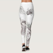 Stofróze roze leggings (Achterkant)