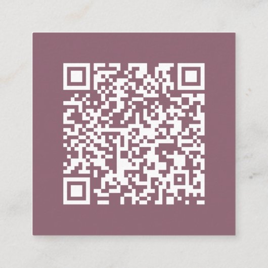 Stofroze Roze | QR Code | Trouw RSVP Informatiekaartje (Achterkant)