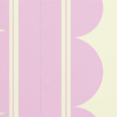 Stofroze Roze Schelpbehang Behang (Zoom)