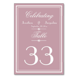 Stofroze Roze Trouw Elegante Script Namen Chic Kaart