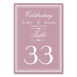 Stofroze Roze Trouw Elegante Script Namen Chic Kaart