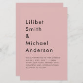 Stofroze Roze Trouwdag (Voorkant / Achterkant)