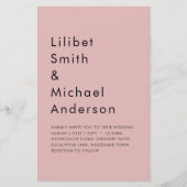 Stofroze Roze Trouwdag (Voorkant)