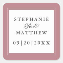 Stofroze Trouw Elegante Calligrafie Chic Lijstje