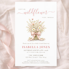 Stofroze Wilde Bloemenweide Baby Shower Budget Flyer
