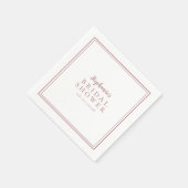 Stofruize Trouw Bruiloft Simpel Modern Servet (Hoek)