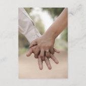 Stofruize Trouwkaart Details Kaart (Achterkant)