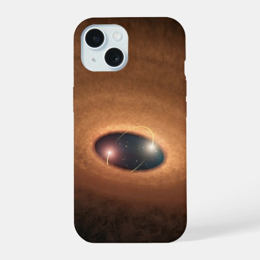 Stofschijf overgebleven van stervorming iPhone 15 case (Achterkant)