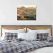 Stofstof Storm Canvas Afdruk (Insitu (Slaapkamer))