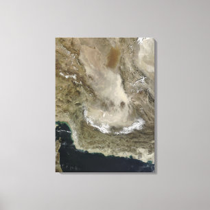 Stofstorm in Iran Canvas Afdruk