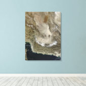 Stofstorm in Iran Canvas Afdruk (Insitu (Houten vloer))