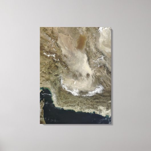 Stofstorm in Iran Canvas Afdruk (Voorkant)