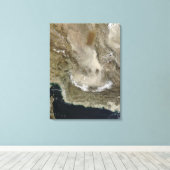 Stofstorm in Iran Canvas Afdruk (Insitu (Houten vloer))
