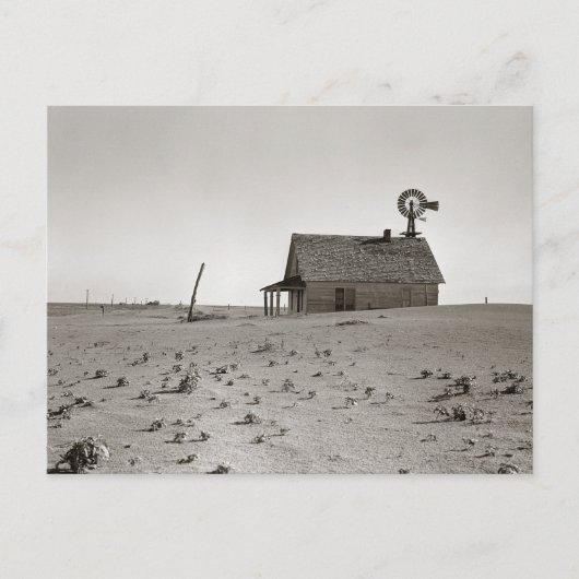 Stofstormboerderij, 1938 briefkaart (Voorkant)