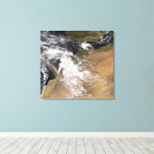 Stofstortplaatsen voor de Marokkaanse kust Canvas Afdruk (Insitu (Houten vloer))