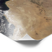 Stofstortplaatsen voor de Marokkaanse kust Foto Afdruk (Hoek)