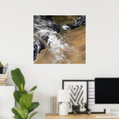 Stofstortplaatsen voor de Marokkaanse kust Poster (Thuiskantoor)