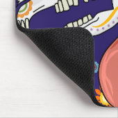 Stofvlekbestendige eenhoorn skelet hoofd ontwerp muismat (Hoek)