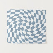 Stofwitte Trouwcollectie Geruit  Wandkleed (Voorkant (horizontaal))