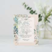 Stofwolk Perzik Salie Trouwceremonie Ontvangst Uit (Staand voorkant)