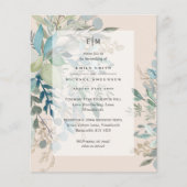 Stofwolk Perzik Salie Trouwceremonie Ontvangst Uit (Voorkant)