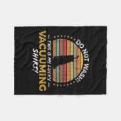 Stofzuigen Grappig Tapijt Vacuüm Quote Retro Speel Fleece Deken (Voorkant (Horizontaal))