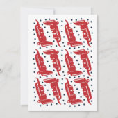 Stofzuiger verjaardagsuitnodiging RED Kaart (Achterkant)