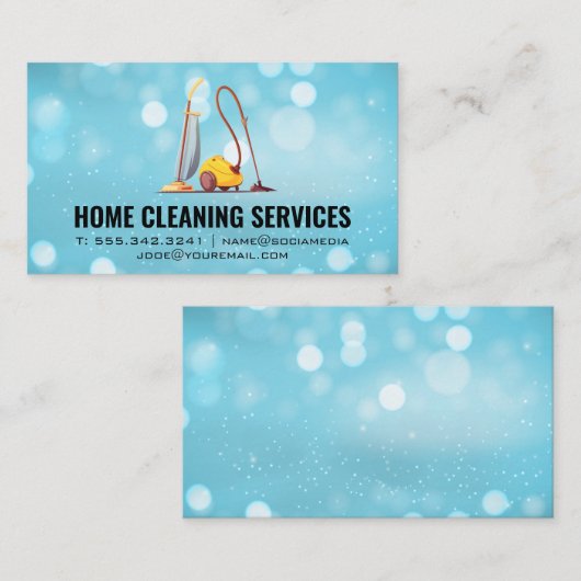 Stofzuigers | Schoonmaakdienst Visitekaartje (Voorkant / Achterkant)