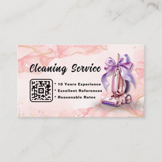 Stofzuigers Visitekaartje schoonmaakdiensten (Voorkant)