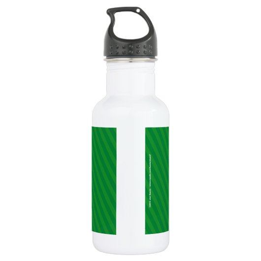 Stogie Santa Funny Cartoon Waterfles (Achterkant)