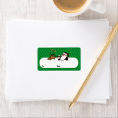 Stogie Verlichtende Kerstman Cadeau Labels (Insitu)