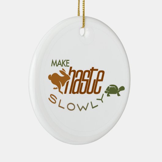 Stoic Augustus Make Haste langzaam Ornament (Rechts)