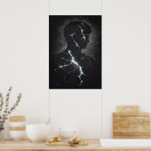 Stoic Guardian, Modern Matrix Abstract Art Poster (Keuken)