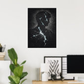 Stoic Guardian, Modern Matrix Abstract Art Poster (Thuiskantoor)