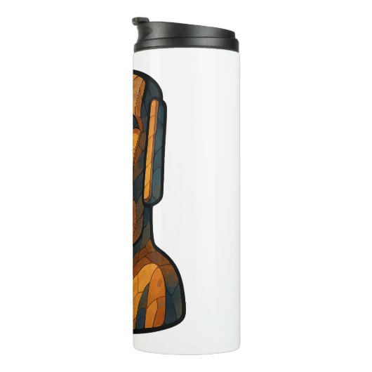 Stoic Moai Ancient Attitude Thermosbeker (Geroteerd rechts)