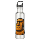 Stoic Moai Ancient Attitude Waterfles (Voorkant)