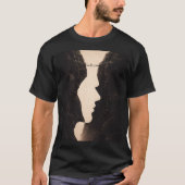 Stoic Optical Illusion Abstract Art, Cliffs, Land T-shirt (Voorkant)