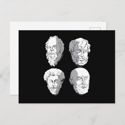 Stoic Philosophers Briefkaart (Voorkant / Achterkant)