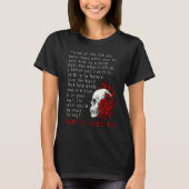 Stoic Quote Marcus Aurelius and Skull Stoicism T-shirt (Voorkant)