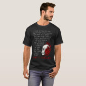 Stoic Quote Marcus Aurelius and Skull Stoicism T-shirt (Voorkant volledig)